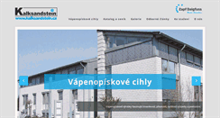 Desktop Screenshot of kalksandstein.cz