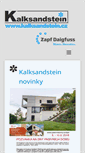 Mobile Screenshot of kalksandstein.cz